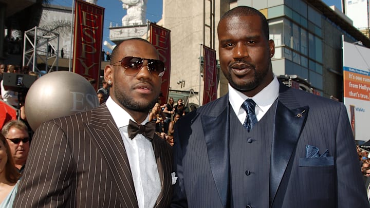 Shaquille O'Neal y LeBron James llegaron a jugar juntos en la NBA 