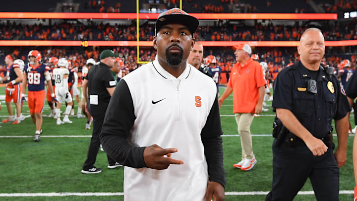 Syracuse head coach Fran Brown gave a postgame interview for the ages after the Orange upset Miami to finish the regular season 9-3.