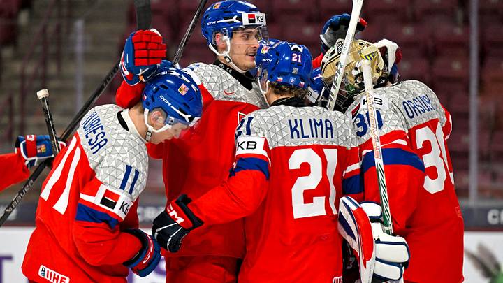 Buffalo Sabres prospect Radim Mrtka with his Team Czechia teammates at the 2026 World Juniors tournament Buffalo Sabres prospect Radim Mrtka with his Team Czechia teammates at the 2026 World Juniors tournament