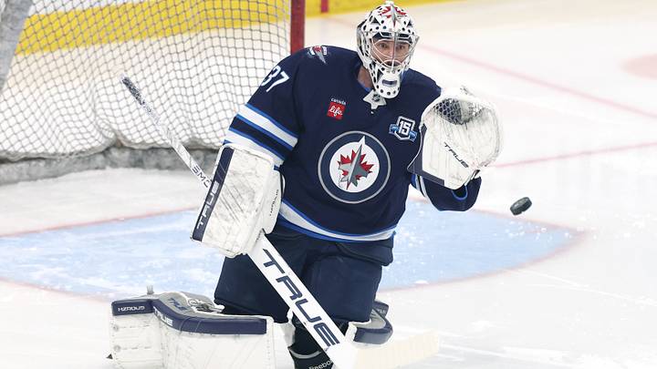 Winnipeg Jets goaltender Connor Hellebuyck