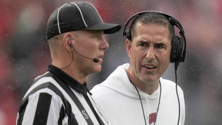 Wisconsin head coach Luke Fickell. Wisconsin head coach Luke Fickell.