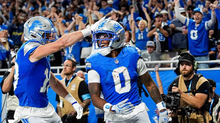 The Detroit Lions and running back Jahmyr Gibbs are favored in Week 4. The Detroit Lions and running back Jahmyr Gibbs are favored in Week 4.