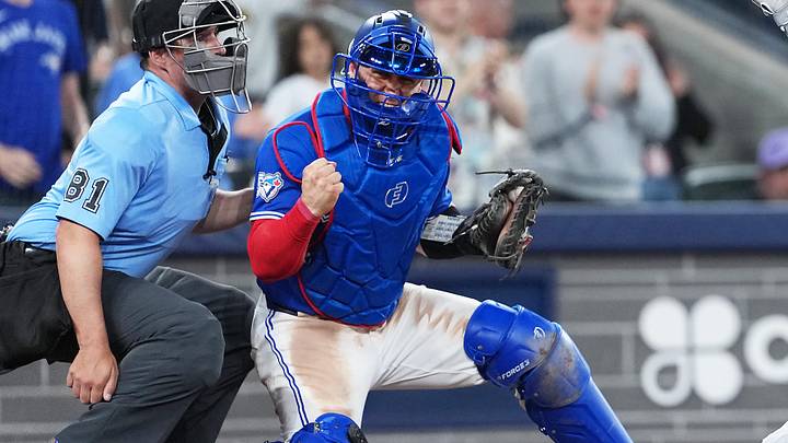 Toronto Blue Jays catcher Tyler Heineman. Toronto Blue Jays catcher Tyler Heineman.