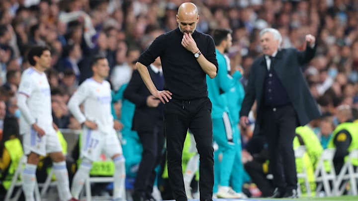 Derrota mais recente na carreira do treinador, Pep Guardiola viu o Manchester City levar virada histórica do Real Madrid Derrota mais recente na carreira do treinador, Pep Guardiola viu o Manchester City levar virada histórica do Real Madrid