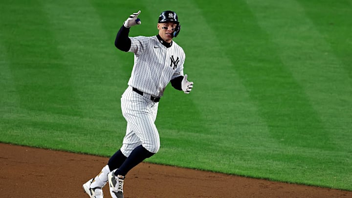 New York Yankees outfielder Aaron Judge. New York Yankees outfielder Aaron Judge.