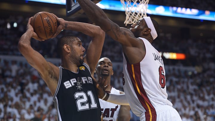Tim Duncan, Chris Bosh, LeBron James