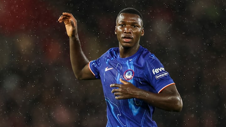 Moises Caicedo was in the thick of the action for Chelsea against Tottenham