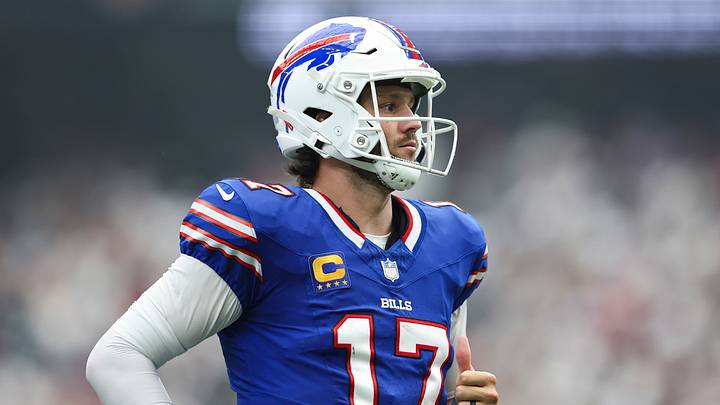 Sep 13, 2026; Houston, Texas, USA; Buffalo Bills quarterback Josh Allen (17) jogs on the field during the game against the Houston Texans at Reliant Stadium. Sep 13, 2026; Houston, Texas, USA; Buffalo Bills quarterback Josh Allen (17) jogs on the field during the game against the Houston Texans at Reliant Stadium.