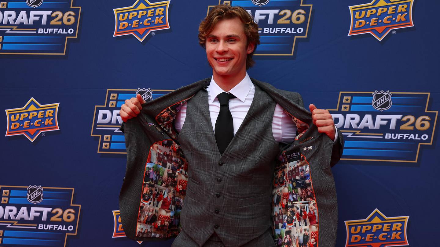 Buffalo Sabres select Daxon Rudolph with the fourth overall pick in the 2026 NHL Draft