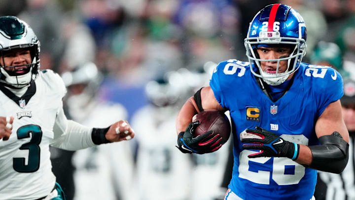 New York Giants running back Saquon Barkley (26)