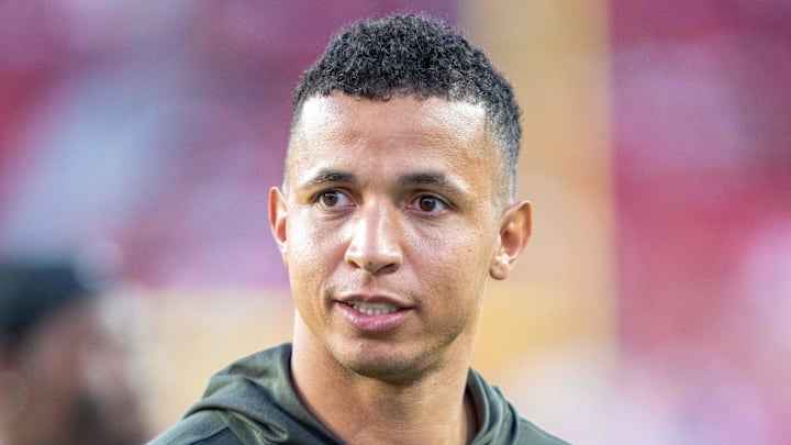 Los Angeles Rams pass game coordinator Nate Scheelhaase