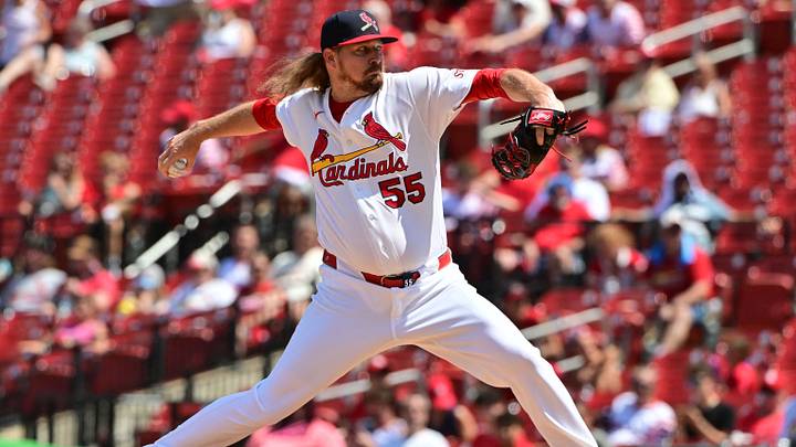 Jun 28, 2026; St. Louis, Missouri, USA; St. Louis Cardinals pitcher Ryne Stanek (55) throws in relief against the Miami Marlins in the seventh inning at Busch Stadium. Mandatory Credit: Tim Vizer-Imagn Images Jun 28, 2026; St. Louis, Missouri, USA; St. Louis Cardinals pitcher Ryne Stanek (55) throws in relief against the Miami Marlins in the seventh inning at Busch Stadium. Mandatory Credit: Tim Vizer-Imagn Images