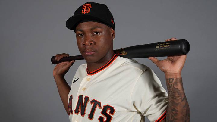 Feb 19, 2026; Scottsdale, AZ, USA; San Francisco Giants left fielder Bo Davidson (91) poses during Photo Day at Scottsdale Stadium. Mandatory Credit: Rick Scuteri-Imagn Images Feb 19, 2026; Scottsdale, AZ, USA; San Francisco Giants left fielder Bo Davidson (91) poses during Photo Day at Scottsdale Stadium. Mandatory Credit: Rick Scuteri-Imagn Images