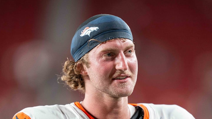 Denver Broncos tight end Caleb Lohner (84) is among the six former Utah Utes players competing for a spot in the Super Bowl. Denver Broncos tight end Caleb Lohner (84) is among the six former Utah Utes players competing for a spot in the Super Bowl.