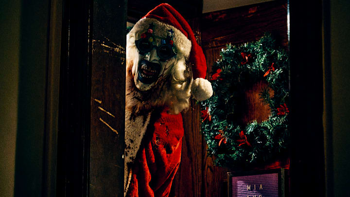 David Howard Thornton as “Art the Clown” in the horror film, TERRIFIER 3