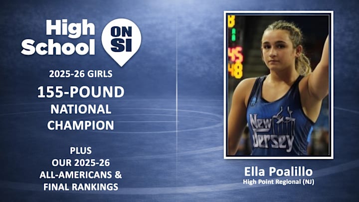 High Point Regional (NJ) junior Ella Poalillo is the 2025-26 High School 155-Pound Girls National Wrestling Champion. 
