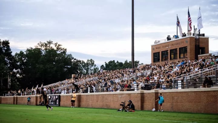 Spry Stadium, Wake Forest University, Aug. 24, 2025