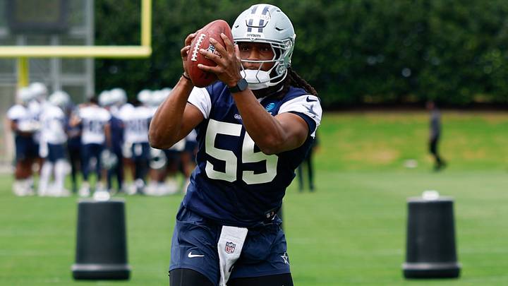 Dallas Cowboys linebacker Jaishawn Barham. Dallas Cowboys linebacker Jaishawn Barham.