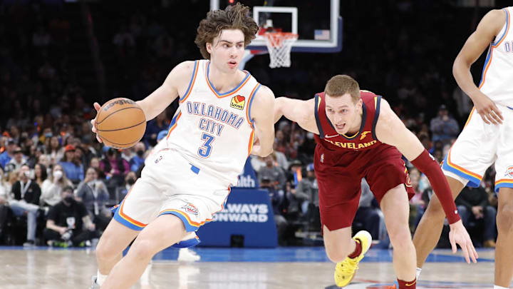 Oklahoma City Thunder guard Josh Giddey.