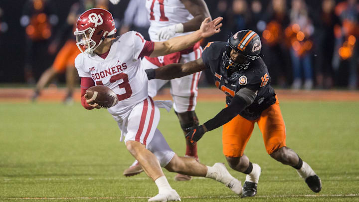 Nov 27, 2021; Stillwater, Oklahoma, USA; Caleb Williams is now with USC Football.