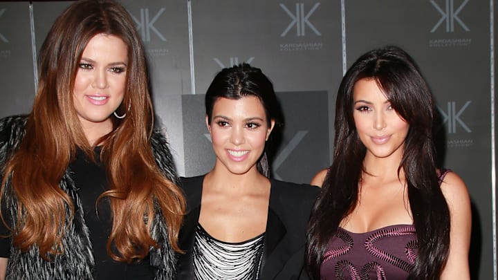 Kourtney Kardashian, Kim Kardashian And Khloe Kardashian Sears In-Store Appearance For Kardashian