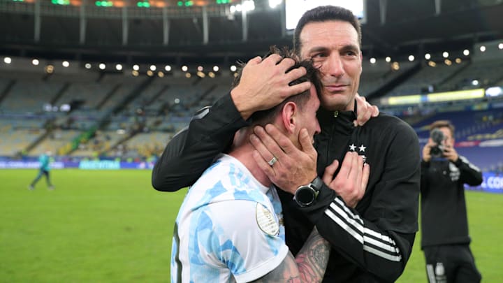 Lionel Scaloni y Lionel Messi