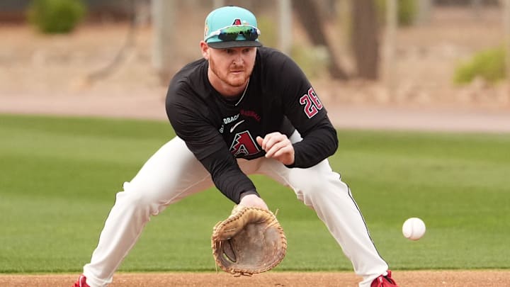 Arizona Diamondbacks' Pavin Smith during spring training workouts at Salt River Fields on Feb. 16, 2026, in Scottsdale.