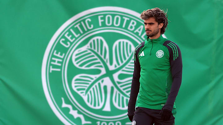 Celtic FC Training Session And Press Conference - UEFA Champions League 2024/25 League Phase MD8