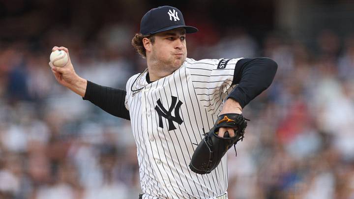New York Yankees pitcher Cam Schlittler. New York Yankees pitcher Cam Schlittler.