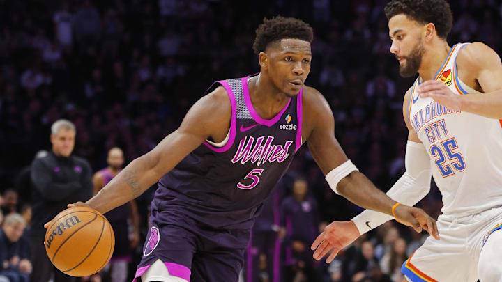 The Minnesota Timberwolves and guard Anthony Edwards are favored on Sunday. The Minnesota Timberwolves and guard Anthony Edwards are favored on Sunday.
