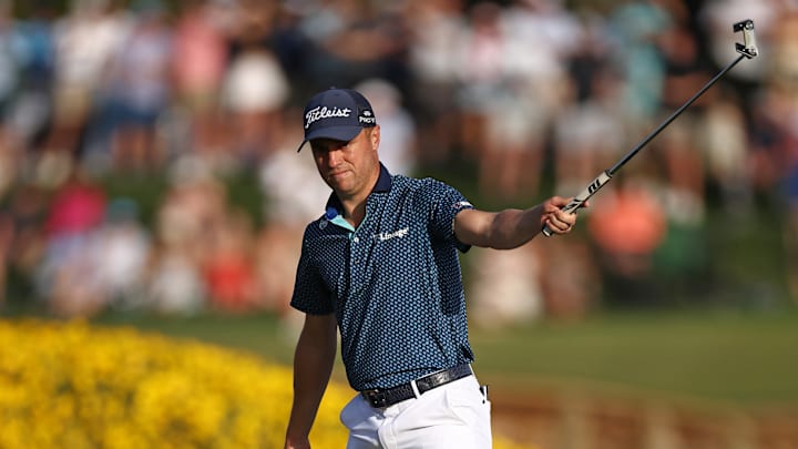 Justin Thomas during the second round of the 2025 edition of The Players Championship at TPC Sawgrass