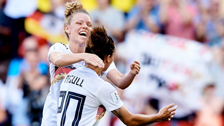 Lina Magull und Linda Dallmann bei der WM 2019 noch gesetzte Nationalspielerinnen.