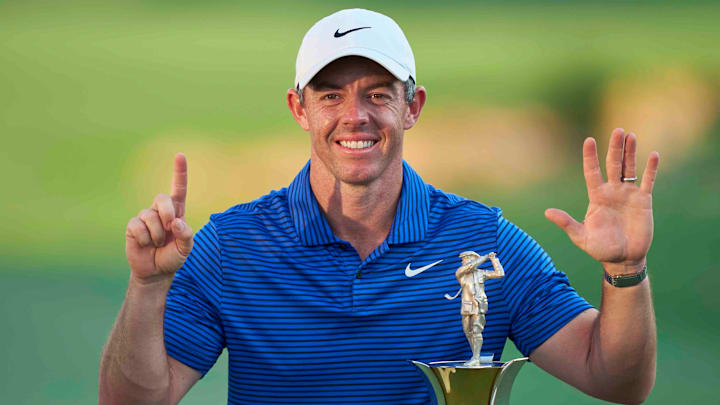 Rory McIlroy's sixth Race to Dubai title ties Seve Ballesteros.