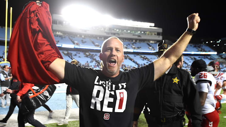 NC State football head coach Dave Doeren