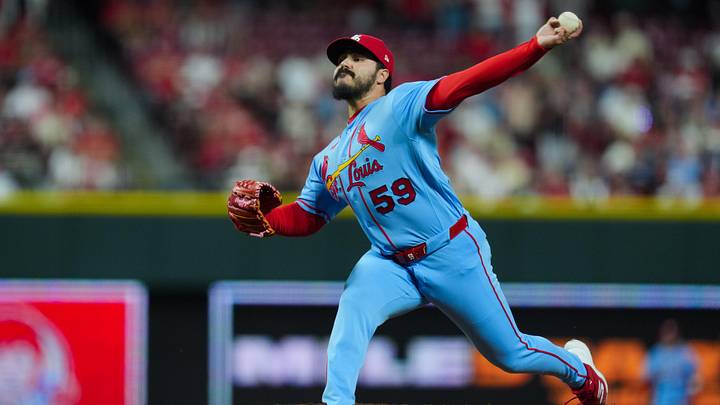 May 23, 2026; Cincinnati, Ohio, USA; St. Louis Cardinals pitcher Jojo Romero (59) throws against the Cincinnati Reds at Great American Ball Park. Mandatory Credit: Aaron Doster-Imagn Images May 23, 2026; Cincinnati, Ohio, USA; St. Louis Cardinals pitcher Jojo Romero (59) throws against the Cincinnati Reds at Great American Ball Park. Mandatory Credit: Aaron Doster-Imagn Images