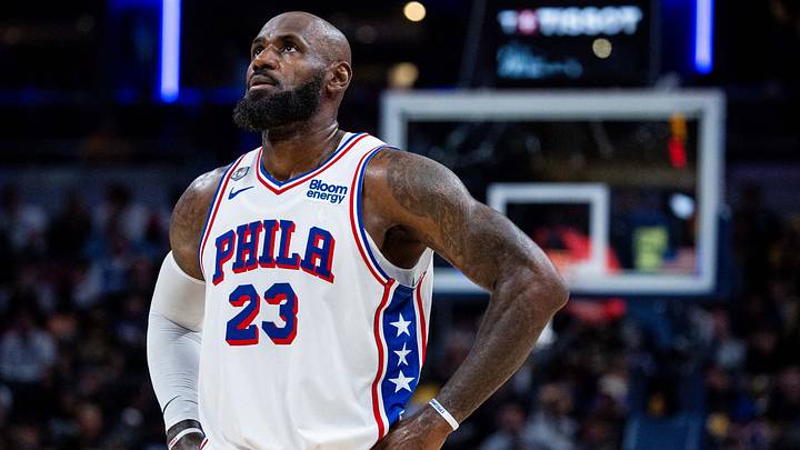 Oct 28, 2026; Indianapolis, Indiana, USA;  Philadelphia 76ers forward LeBron James (23) in the first half against the Indiana Pacers at Gainbridge Fieldhouse.  Mandatory Credit: Trevor Ruszkowski-Imagn Images