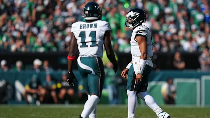 Jalen Hurts confirmed his stance on A.J. Brown in the only way he can