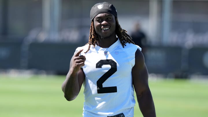 Las Vegas Raiders running back Ashton Jeanty.