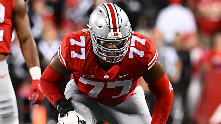 Paris Johnson Jr. Notre Dame v Ohio State