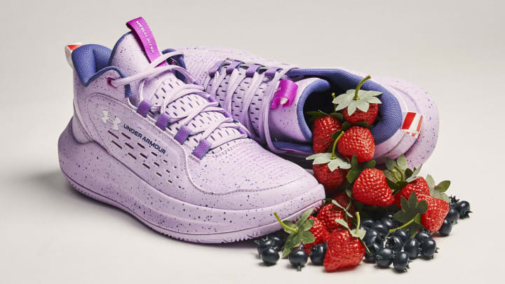 Kelsey Plum's Under Armour sneakers.