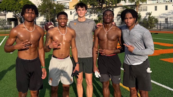 Tennessee football players in Miami