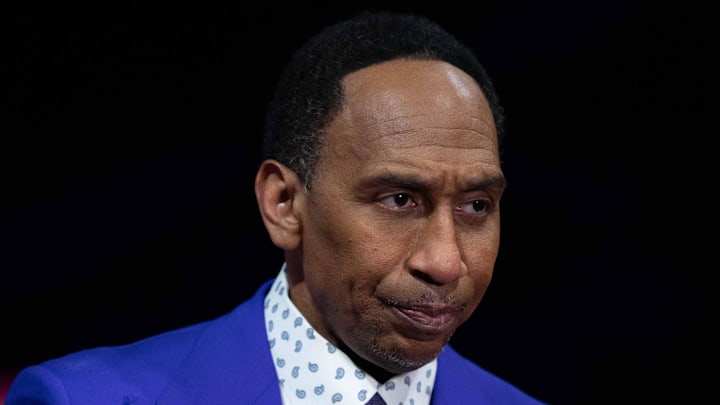 December 9, 2023; Las Vegas, Nevada, USA; ESPN broadcaster Stephen A. Smith.