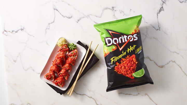 Doritos Flamin Hot Limon Shrimp Tempura Sushi
