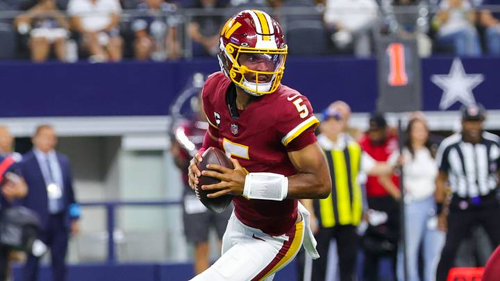 Jayden Daniels and the Commanders are home favorites against the Giants. Jayden Daniels and the Commanders are home favorites against the Giants.