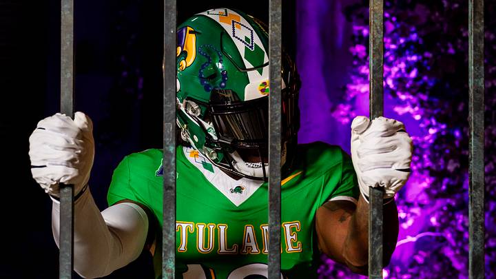 The Tulane Green Wave unveiled new football uniforms. The Tulane Green Wave unveiled new football uniforms.