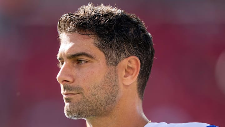 Los Angeles Rams quarterback Jimmy Garoppolo (11). Mandatory Credit: Kyle Terada-Imagn Images