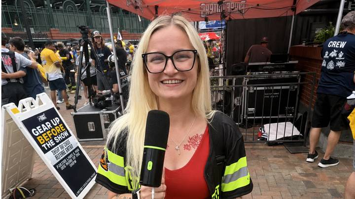 Nicole Wisniewski Interviewing with Savannah Bananas on SI about all of her Banana Ball Tattoos. Nicole Wisniewski Interviewing with Savannah Bananas on SI about all of her Banana Ball Tattoos.