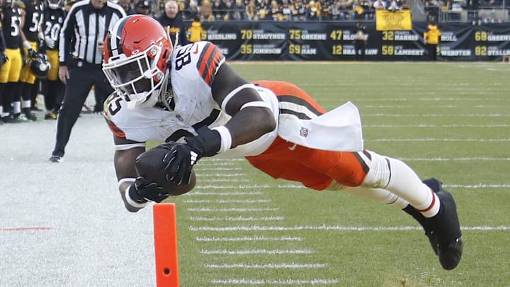 Cleveland Browns tight end David Njoku.