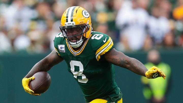 Green Bay Packers running back Josh Jacobs. Green Bay Packers running back Josh Jacobs.