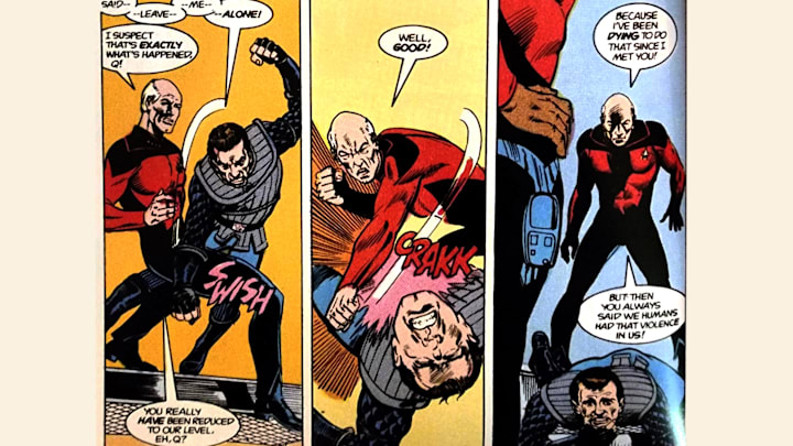 DC's 1988 The Next Generation miniseries. Issue #4: Q's-Day
